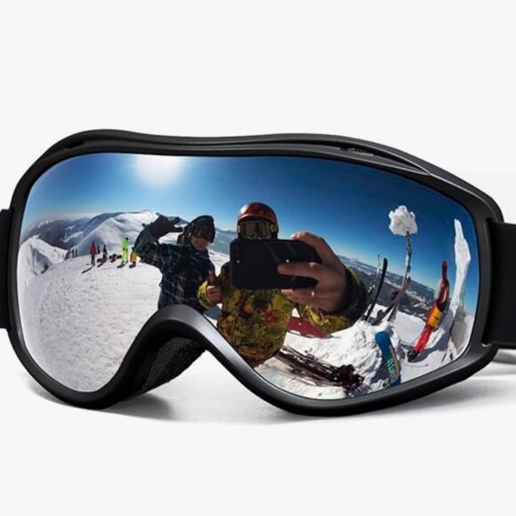 Skiing Snowmobile Goggles Anti Fog UV400 - Picture 1 of 6